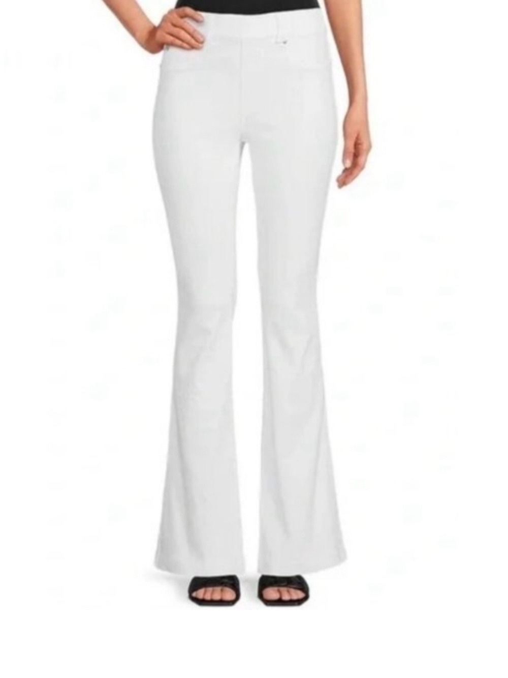 SPANX White Boot-Cut Flare Jeans